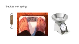 Devices with springs